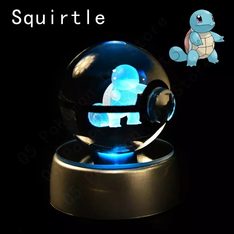 POKEMON POKEBALL 3D CRYSTAL LAMPS