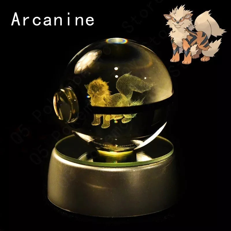 POKEMON POKEBALL 3D CRYSTAL LAMPS