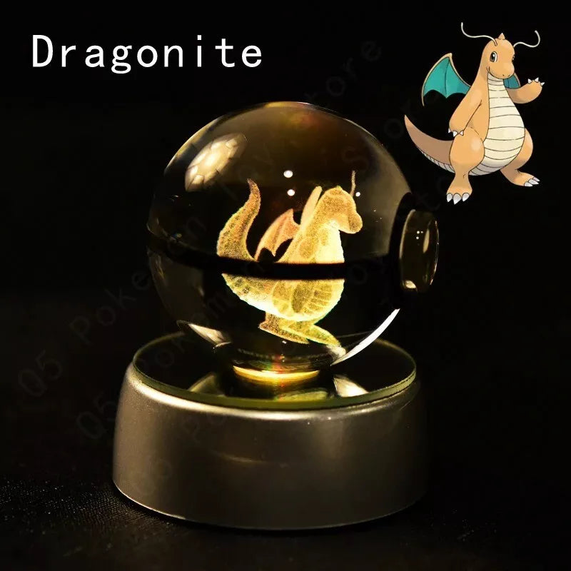 POKEMON POKEBALL 3D CRYSTAL LAMPS