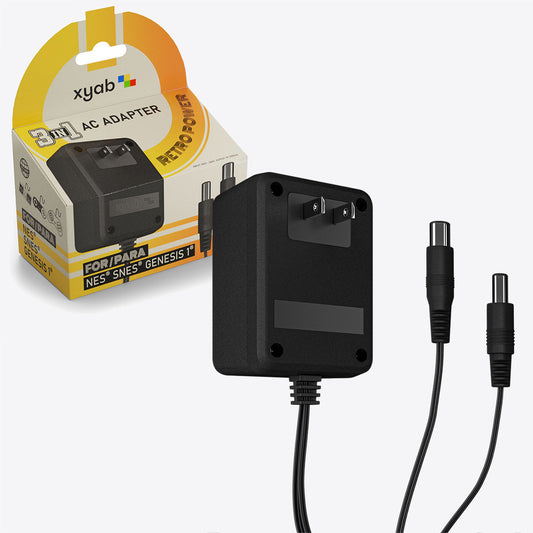 NES/SNES/SG1: Power AC Adapter PSU - 3 in 1 Nintendo Genesis