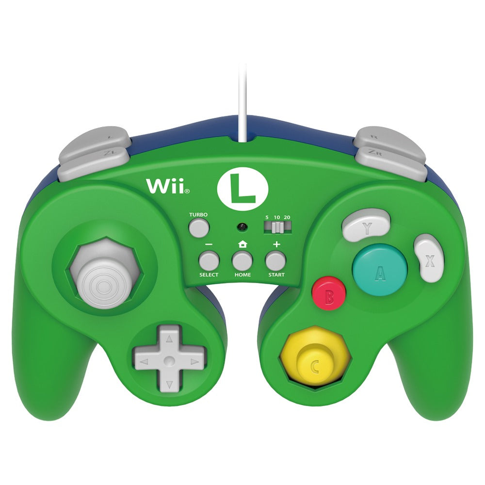 WII: LUIGI WIIMOTE + LUIGI GAMECUBE CONTROLLER