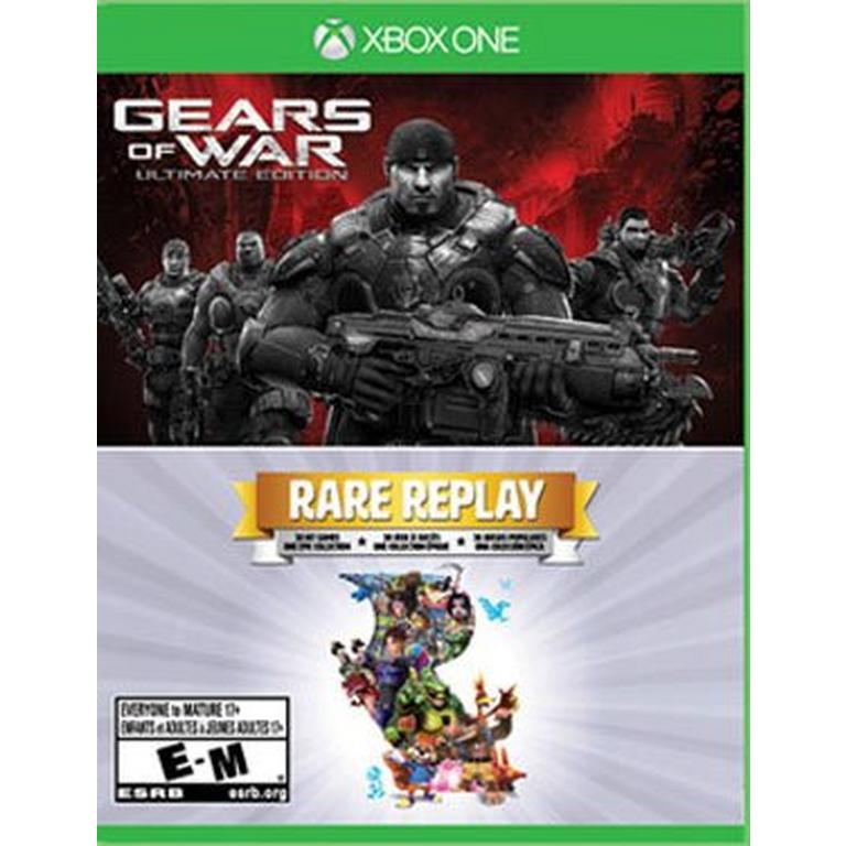 XB1: GEARS OF WAR ULTIMATE EDTION/ RARE REPLAY (NM) (COMPLETE)