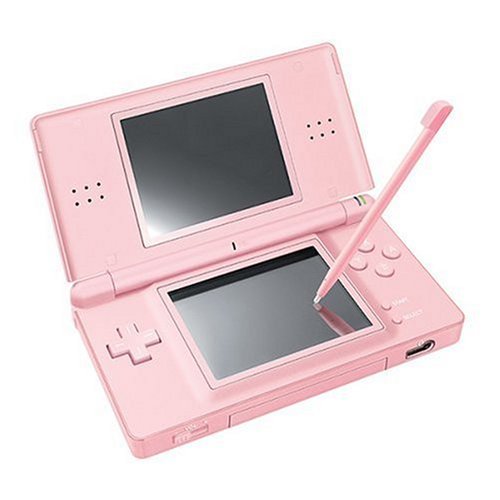 NDS: CONSOLE - DS LITE - CORAL PINK - CONSOLE ONLY - HINGE ISSUE (USED)